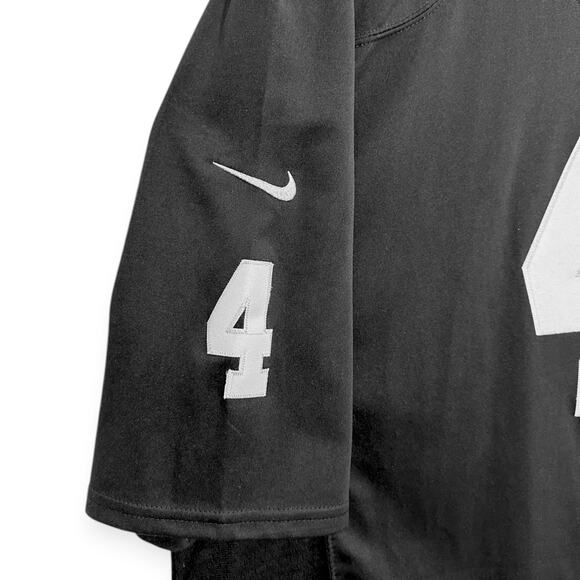 NFL x Nike Las Vegas Raiders Derek Carr #4 On Field Black Jersey Size XXXL - Picture 7 of 10